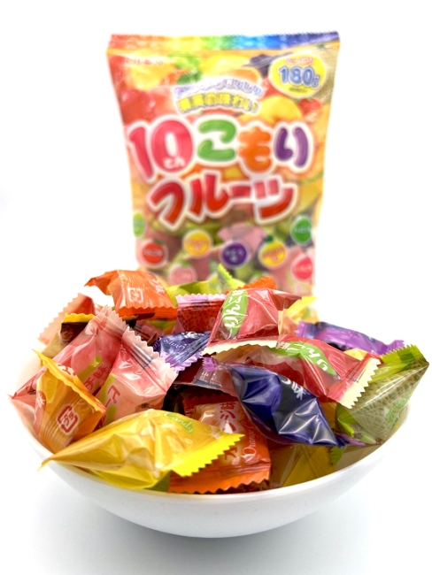 RIBON Карамель леденцовая ассорти из 10 фруктовых вкусов 10 Kinds Fruits Candy, 2*180 г