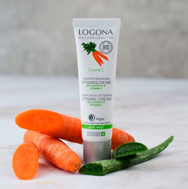 Logona Крем для улучшения цвета лица с био-морковью и витамином F, 30 мл Logona Крем для улучшения цвета лица с био-морковью и витамином F, 30 мл