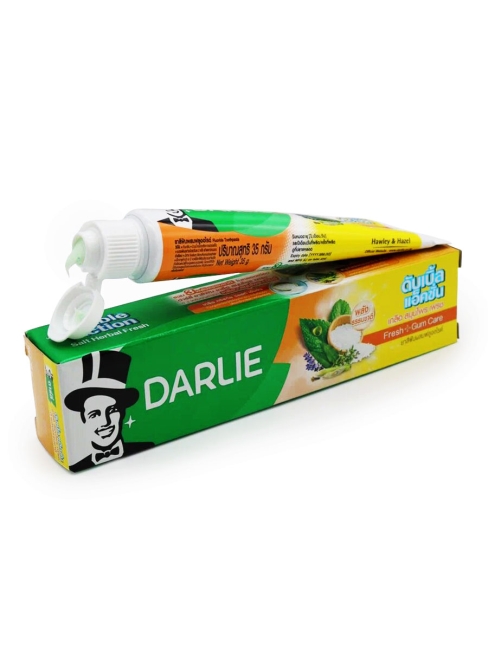 Darlie Зубная паста отбеливающая с морской солью освежающая Salt Fresh Double Mint Toothpaste, 35 г Darlie Зубная паста отбеливающая с морской солью освежающая Salt Fresh Double Mint Toothpaste, 35 г