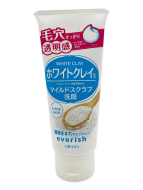 Utena Скраб для лица пенящийся из скорлупы грецкого ореха и японской белой глиной Everish Scrub, 120 г