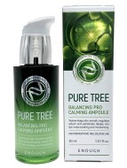 Enough Сыворотка для лица с Чайным деревом успокаивающая Pure Tree Balancing Pro Calming Ampoule, 30 мл