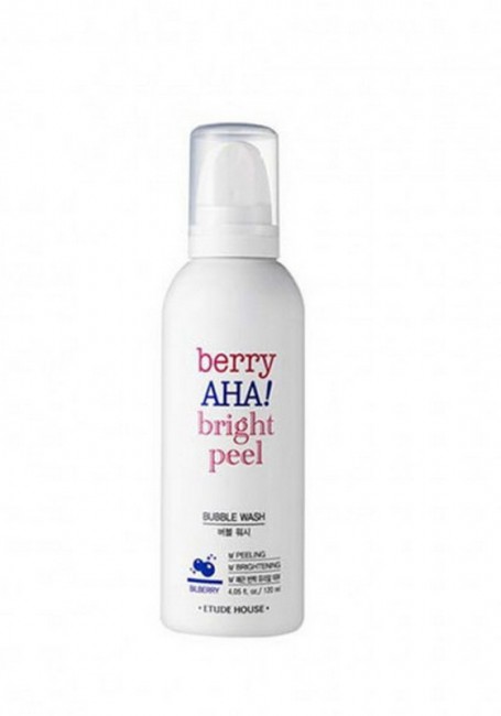 ETUDE HOUSE Berry AHA Bright Peel Bubble Wash Отшелушивающий пилинг-мусс, 120 мл