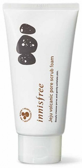 Innisfree Jeju Volcanic Pore Scrub Foam Пенка-скраб с вулканической глиной для очищения пор, 150 мл Innisfree Jeju Volcanic Pore Scrub Foam Пенка-скраб с вулканической глиной для очищения пор, 150 мл