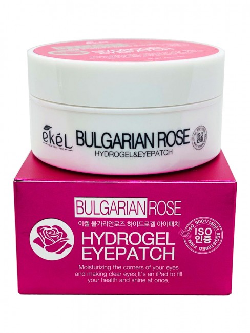 Ekel Гидрогелевые патчи с экстрактом Болгарской розы Bulgarian Rose Hydrogel Eye Patch, 60 шт