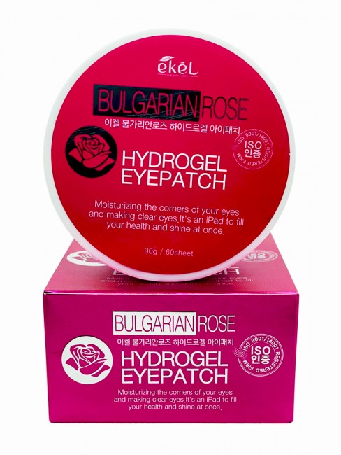 Ekel Гидрогелевые патчи с экстрактом Болгарской розы Bulgarian Rose Hydrogel Eye Patch, 60 шт