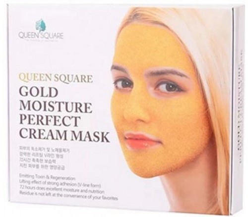 Anskin Gold Moisture Perfect Cream Mask Маска для лица антивозрастная с золотом (Набор), 50 г*4