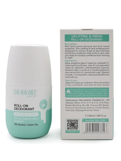Dr.Rashel Дезодорант шариковый Бодрость и Свежесть Uplifting & Fresh Roll-On Deodorant, 50 мл