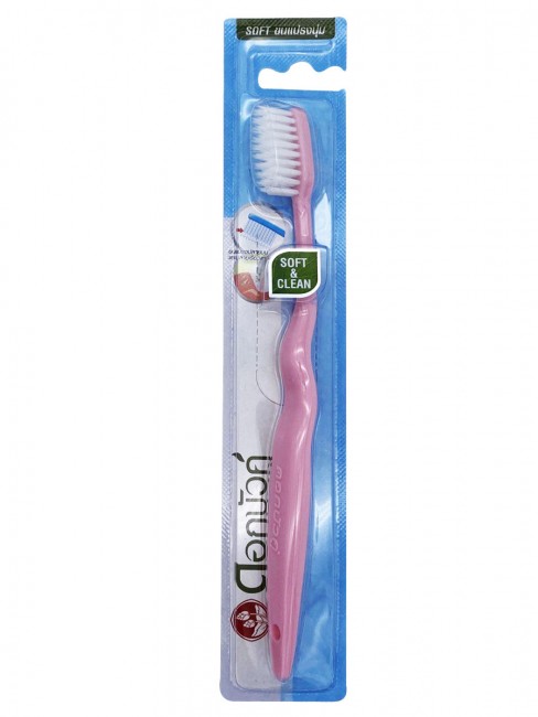 Twin Lotus Зубная щетка «Мягкость и чистота» Soft & Clean Toothbrush (pink)