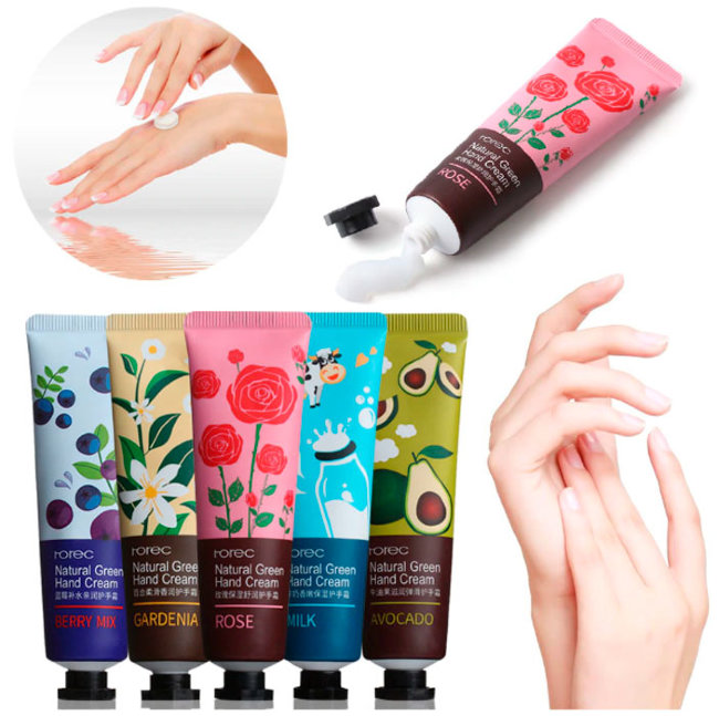 Rorec Natural Green Rose Крем для рук Роза, 30 г