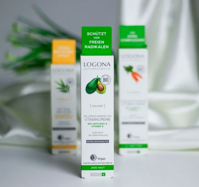 Logona Витаминный крем для лица для клеточного восстановления кожи с био-авокадо и витамином E, 30 мл