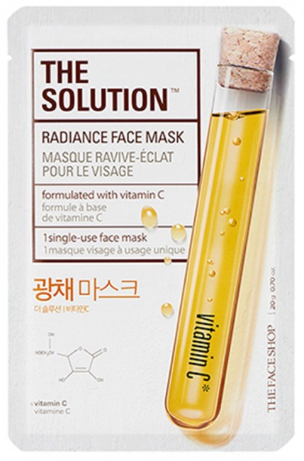 THE FACE SHOP The Solution Radiance Face Mask Осветляющая маска для лица, 20 г