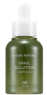 NATURE REPUBLIC Snail Solution Ampoule Ампульная эссенция с экстрактом муцина улитки, 30 мл
