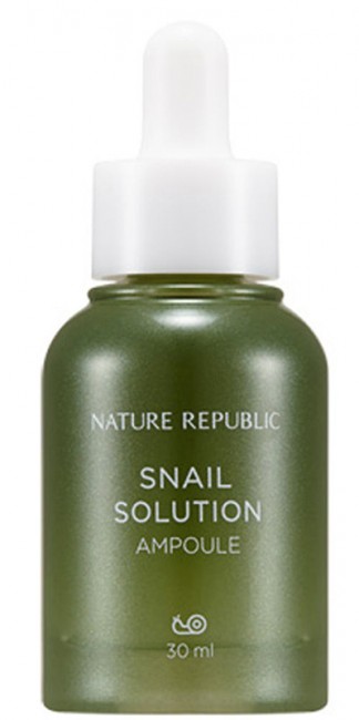 NATURE REPUBLIC Snail Solution Ampoule Ампульная эссенция с экстрактом муцина улитки, 30 мл