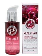 Enough Сыворотка для лица с комплексом витаминов Real Vita 8 Complex Pro Bright Up Ampoule, 30 мл