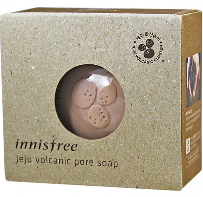 Innisfree Jeju Volcanic Pore Soap Косметическое мыло с вулканическим пеплом, 100 г