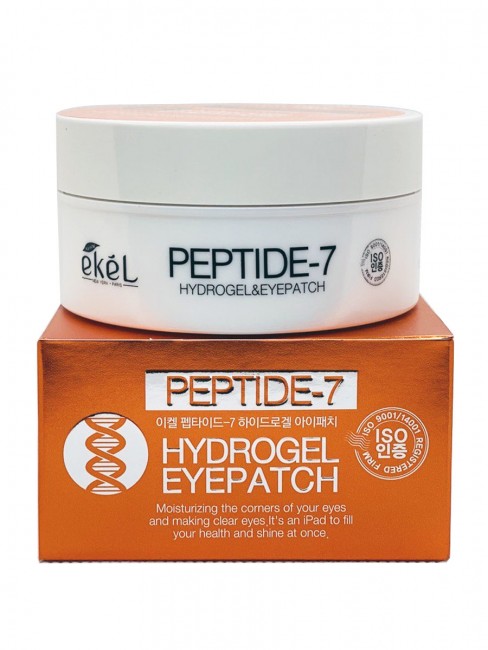 Ekel Гидрогелевые патчи с пептидами Peptide-7 Hydrogel Eye Patch, 60 шт Ekel Гидрогелевые патчи с пептидами Peptide-7 Hydrogel Eye Patch, 60 шт