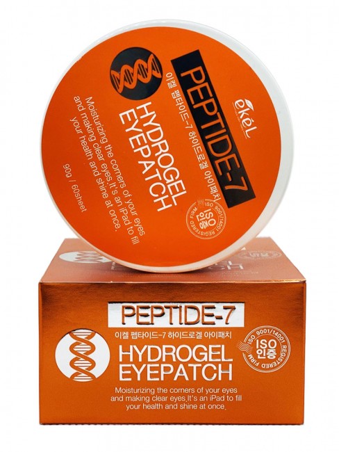 Ekel Гидрогелевые патчи с пептидами Peptide-7 Hydrogel Eye Patch, 60 шт Ekel Гидрогелевые патчи с пептидами Peptide-7 Hydrogel Eye Patch, 60 шт