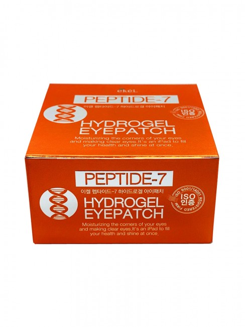 Ekel Гидрогелевые патчи с пептидами Peptide-7 Hydrogel Eye Patch, 60 шт Ekel Гидрогелевые патчи с пептидами Peptide-7 Hydrogel Eye Patch, 60 шт