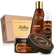 Zeitun Набор "Восстановление для окрашенных волос" шампунь 250 мл, маска 200 мл, крем-уход для волос 50 мл