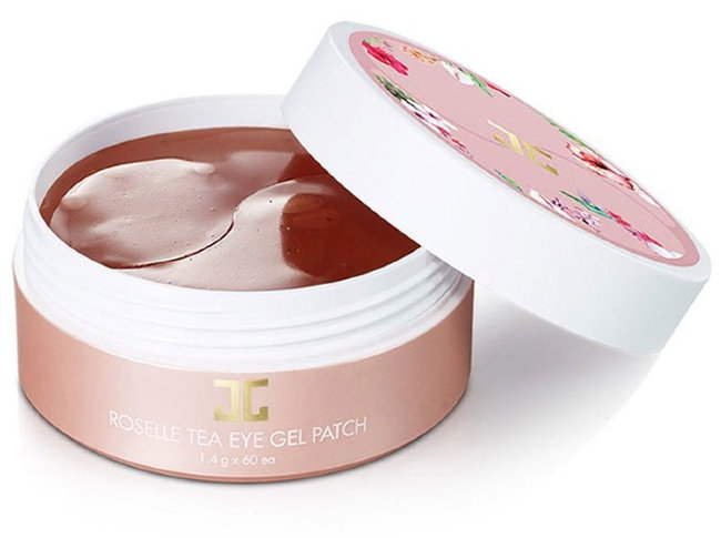 Jayjun Roselle Tea Eye Gel Patch Гидрогелевые патчи с цветами гибискуса, 60 шт