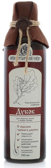 Kleona Натуральный шампунь для жирных волос "Дубок", 250 мл Kleona Натуральный шампунь для жирных волос "Дубок", 250 мл