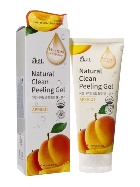Ekel Пилинг-скатка с экстрактом абрикоса Natural Clean Peeling Gel Apricot, 180 мл Ekel Пилинг-скатка с экстрактом абрикоса Natural Clean Peeling Gel Apricot, 180 мл