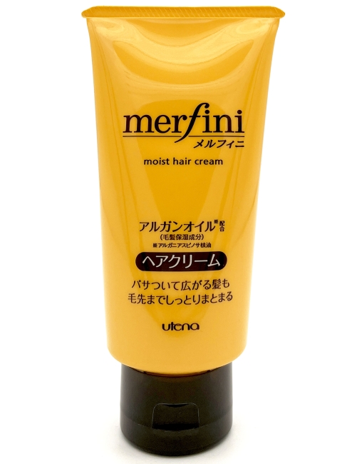 Utena Крем для окрашенных и повреждённых волос восстанавливающий с UV-защитой Merfini Hair Cream Moist, 150 г Utena Крем для окрашенных и повреждённых волос восстанавливающий с UV-защитой Merfini Hair Cream Moist, 150 г