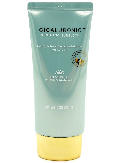Mizon Солнцезащитный крем с экстрактом центеллы азиатской и гиалуроновой кислотой Non-nano Sunblock SPF 50+ PA +++, 50 мл Mizon Солнцезащитный крем с экстрактом центеллы азиатской и гиалуроновой кислотой Non-nano Sunblock SPF 50+ PA +++, 50 мл