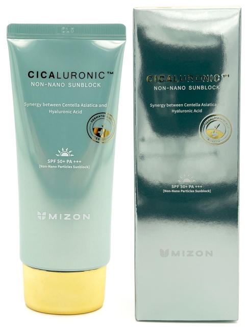 Mizon Солнцезащитный крем с экстрактом центеллы азиатской и гиалуроновой кислотой Non-nano Sunblock SPF 50+ PA +++, 50 мл Mizon Солнцезащитный крем с экстрактом центеллы азиатской и гиалуроновой кислотой Non-nano Sunblock SPF 50+ PA +++, 50 мл