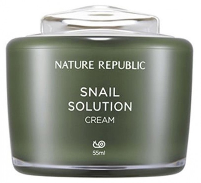 NATURE REPUBLIC Snail Solution Cream Крем для лица с муцином улитки, 55 мл