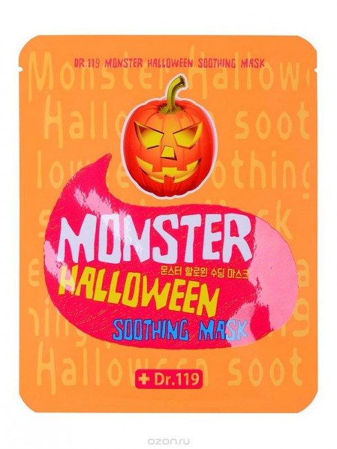 Baviphat Dr.119 Monster Halloween soothing Mask Маска для лица успокаивающая, 25 мл Baviphat Dr.119 Monster Halloween soothing Mask Маска для лица успокаивающая, 25 мл