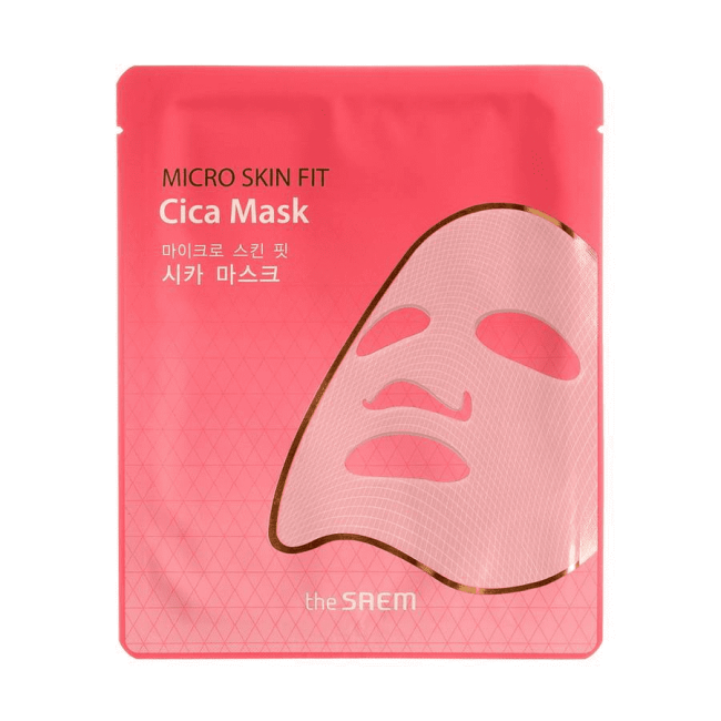 The Saem Маска биоцеллюлозная с центеллой успокаивающая Micro Skin Fit Cica Mask, 27 г The Saem Маска биоцеллюлозная с центеллой успокаивающая Micro Skin Fit Cica Mask, 27 г