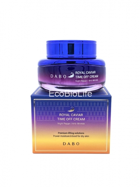DABO Крем для лица премиальный с королевской икрой Royal Caviar Time Off Cream, 55 мл