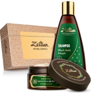 Zeitun Набор "Магия чёрного тмина для оздоровления волос" шампунь 250 мл и маска 200 мл