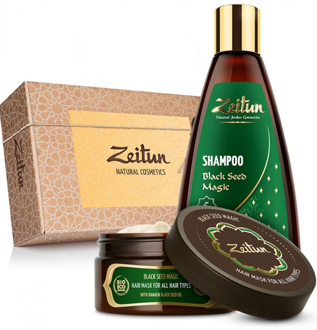 Zeitun Набор "Магия чёрного тмина для оздоровления волос" шампунь 250 мл и маска 200 мл