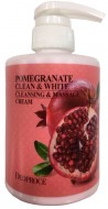 Deoproce Pomegranate Clean & White Cleansing & Massage Cream Крем для тела массажный очищающий с экстрактом граната, 450 мл
