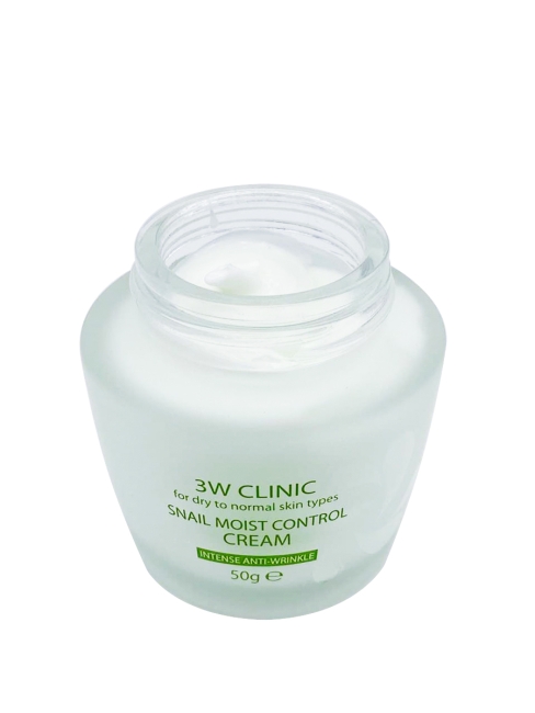 3W Clinic Крем для лица восстанавливающий с улиточным муцином Snail Moist Control Cream, 50 мл 3W Clinic Крем для лица восстанавливающий с улиточным муцином Snail Moist Control Cream, 50 мл