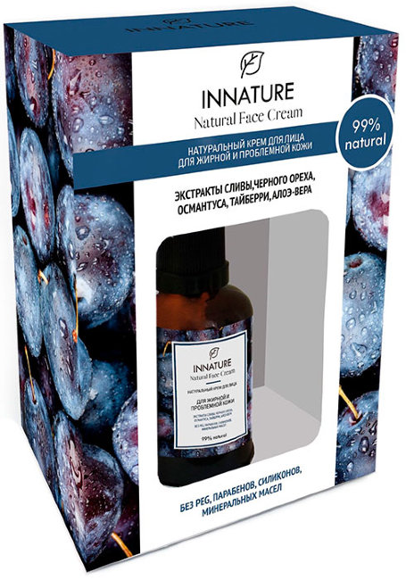 Innature Крем для жирной и проблемной кожи лица, 50 мл Innature Крем для жирной и проблемной кожи лица, 50 мл