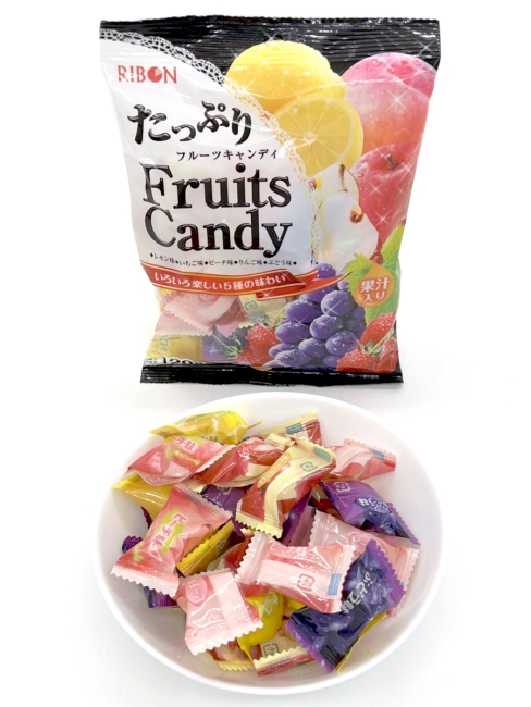 RIBON Карамель леденцовая Ассорти из 5 фруктовых вкусов 5 Kinds Fruits Candy, 120 г RIBON Карамель леденцовая Ассорти из 5 фруктовых вкусов 5 Kinds Fruits Candy, 120 г