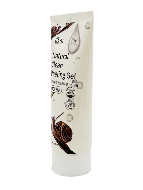 Ekel Пилинг-скатка с муцином черной улитки Natural Clean Peeling Gel Black Snail, 180 мл