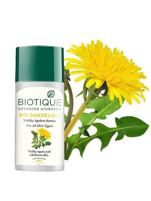 Biotique Сыворотка для лица антивозрастная с экстрактом одуванчика Bio Dandelion Visibly Ageless Serum, 40 мл Biotique Сыворотка для лица антивозрастная с экстрактом одуванчика Bio Dandelion Visibly Ageless Serum, 40 мл