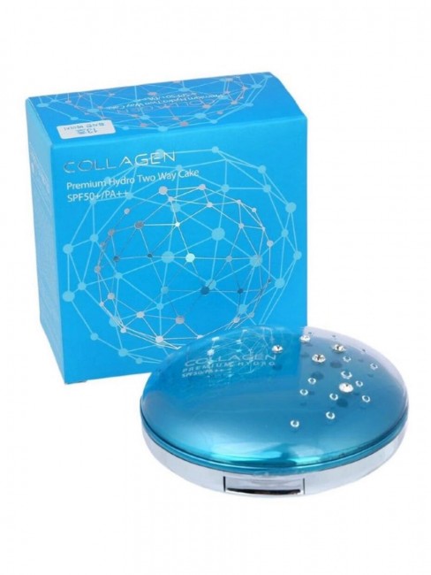 Enough Увлажняющая коллагеновая пудра со сменным блоком Enough Collagen Premium Hydro Two Way Cake SPF 50+/PA++ tone 13