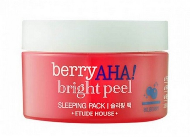 ETUDE HOUSE Berry AHA Bright Peel Sleeping Pack Ночная маска с АНА-кислотами, 100 мл