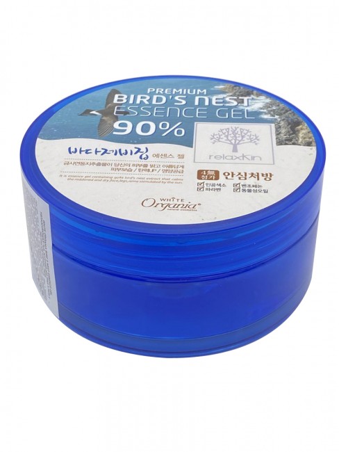 White Organia Эссенция для увлажнения тела с экстрактом птичьих гнезд 90% Bird's Nest Essence Gel 90%, 300 мл