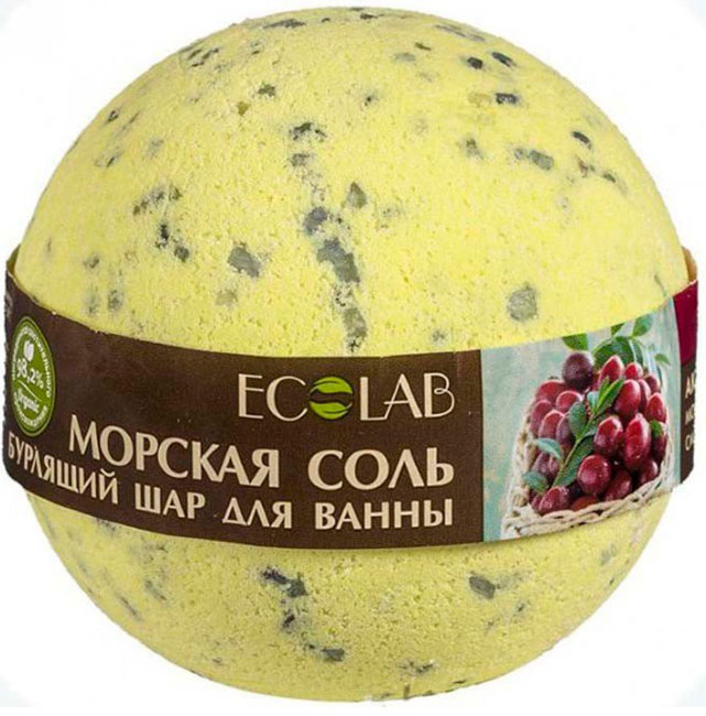 Ecolab Шар бурлящий для ванны "Черная смородина и Клюква", 220 г Ecolab Шар бурлящий для ванны "Черная смородина и Клюква", 220 г