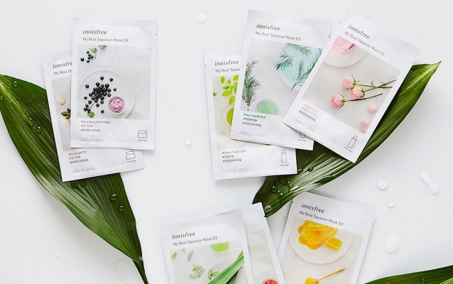 Innisfree My Real Squeeze Mask Rose Тканевая маска с экстрактом розы, 20 мл