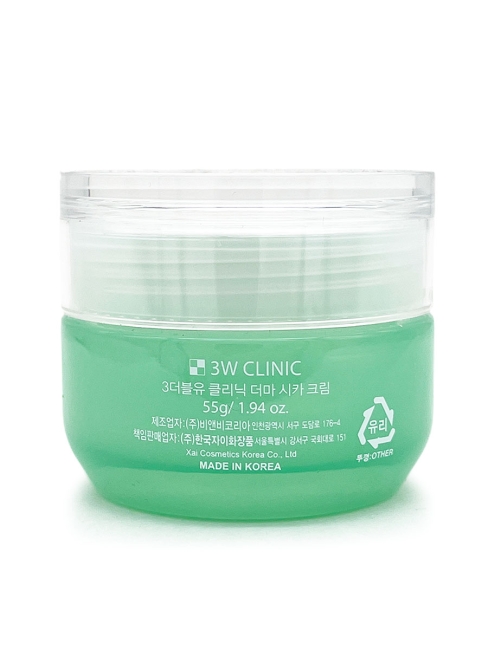 3W Clinic Крем для лица осветляющий с центеллой Derma Cica Cream, 55 г