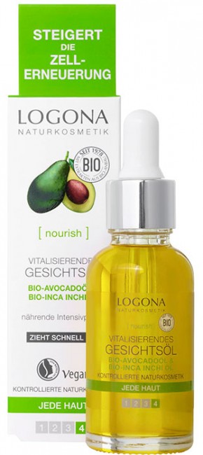 Logona Витализирующее масло для лица с био-авокадо и био-инка-инчи, 30 мл Logona Витализирующее масло для лица с био-авокадо и био-инка-инчи, 30 мл