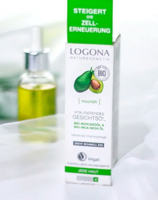 Logona Витализирующее масло для лица с био-авокадо и био-инка-инчи, 30 мл Logona Витализирующее масло для лица с био-авокадо и био-инка-инчи, 30 мл