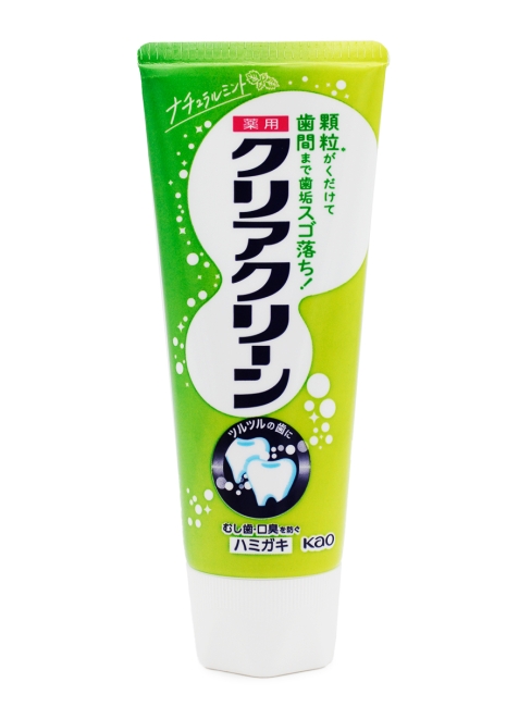 KAO Зубная паста от кариеса с микрогранулами натуральная мята Clear Clean Natural Mint, 120 г